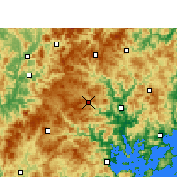 Nearby Forecast Locations - Zhouning - Kaart
