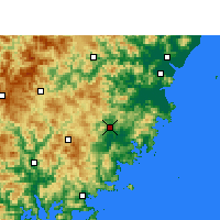Nearby Forecast Locations - Fuding - Kaart