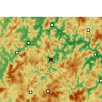 Nearby Forecast Locations - Youxi - Kaart