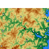 Nearby Forecast Locations - Minqing - Kaart