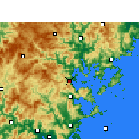 Nearby Forecast Locations - Ningde - Kaart