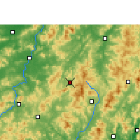 Nearby Forecast Locations - Anyuan - Kaart