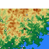 Nearby Forecast Locations - Anxi/ANH - Kaart