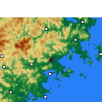 Nearby Forecast Locations - Putian - Kaart