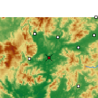 Nearby Forecast Locations - Shaoguan - Kaart