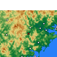 Nearby Forecast Locations - Pinghe - Kaart
