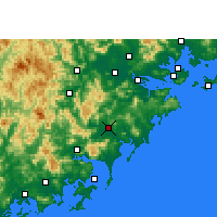 Nearby Forecast Locations - Zhangpu - Kaart