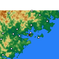 Nearby Forecast Locations - Xiamen - Kaart