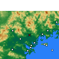 Nearby Forecast Locations - Chaozhou - Kaart