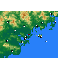 Nearby Forecast Locations - Denghai - Kaart