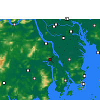 Nearby Forecast Locations - Xinhui - Kaart