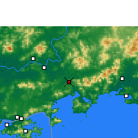Nearby Forecast Locations - Huidong/GUD - Kaart