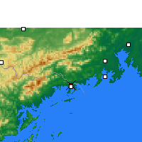 Nearby Forecast Locations - Dongxing - Kaart