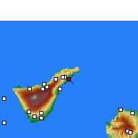 Nearby Forecast Locations - Tenerife/Ost - Kaart