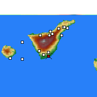 Nearby Forecast Locations - Tenerife/Zuid - Kaart