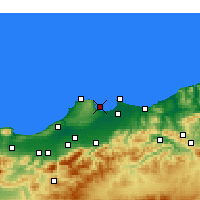 Nearby Forecast Locations - Alger-port - Kaart