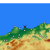 Nearby Forecast Locations - Bordj-El-Bahri - Kaart
