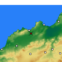 Nearby Forecast Locations - Es Sénia - Kaart