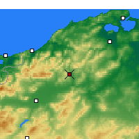 Nearby Forecast Locations - Béja - Kaart