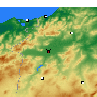Nearby Forecast Locations - Jendouba - Kaart