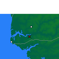 Nearby Forecast Locations - Ziguinchor - Kaart