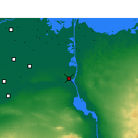Nearby Forecast Locations - Ismaïlia - Kaart