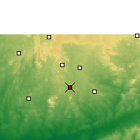 Nearby Forecast Locations - Akure - Kaart