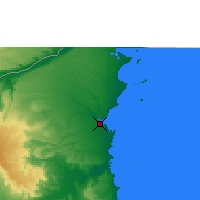 Nearby Forecast Locations - Mocímboa da Praia - Kaart