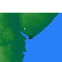 Nearby Forecast Locations - Beira - Kaart