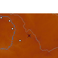 Nearby Forecast Locations - Ndola - Kaart
