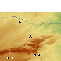 Nearby Forecast Locations - Tshipise - Kaart