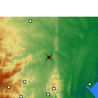 Nearby Forecast Locations - Komatipoort - Kaart