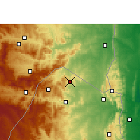 Nearby Forecast Locations - Mayiwane - Kaart
