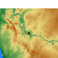 Nearby Forecast Locations - Vioolsdrift - Kaart
