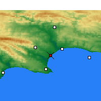Nearby Forecast Locations - Port of Ngqura - Kaart