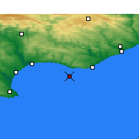 Nearby Forecast Locations - Bird Island - Kaart