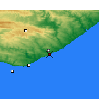 Nearby Forecast Locations - Port Alfred - Kaart
