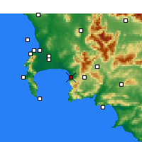 Nearby Forecast Locations - Strand - Kaart