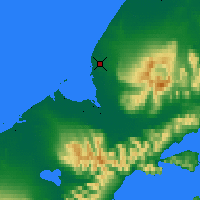 Nearby Forecast Locations - Port Heiden - Kaart