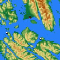 Nearby Forecast Locations - Gustavus - Kaart