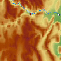 Nearby Forecast Locations - Deadman Valley - Kaart