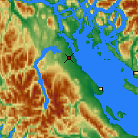 Nearby Forecast Locations - Campbell River - Kaart