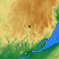 Nearby Forecast Locations - Ste Foy - Kaart
