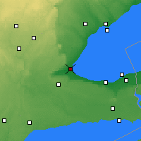 Nearby Forecast Locations - Burlington - Kaart