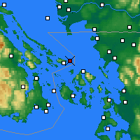 Nearby Forecast Locations - Saturna Island - Kaart