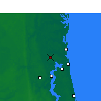Nearby Forecast Locations - Jacksonville Intl. Airport - Kaart