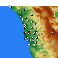 Nearby Forecast Locations - Miramar - Kaart