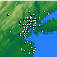Nearby Forecast Locations - Newark - Kaart
