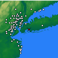 Nearby Forecast Locations - New York (JFK) - Kaart