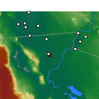 Nearby Forecast Locations - Nuevo León - Kaart